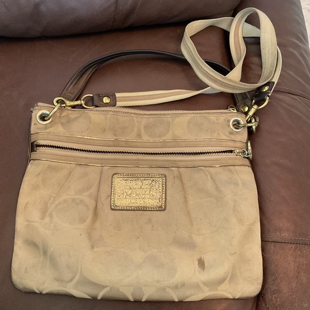 Coach Poppy Collection Crossbody Bag with Adjustable Strap